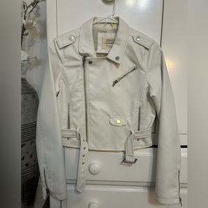 White leather jacket